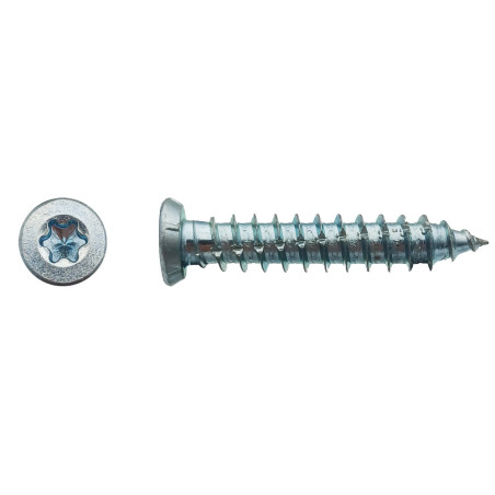 100 Vis à Béton d'Ancrage TF Torx 7.5x132 mm – Zingué Blanc – Fixation Sécurisée et Durable - LENNIE