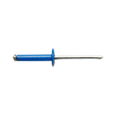 250 Rivets Éclatés Aluminium/Acier TR 4x20 mm - Bleu - Fixation Robuste et Durable - D-Work