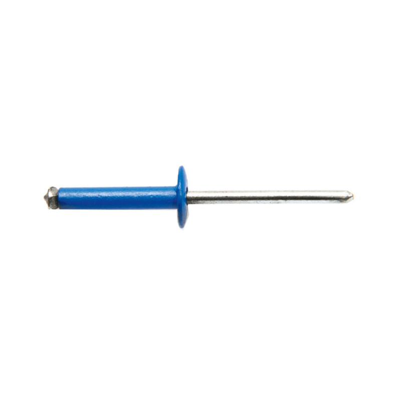 250 Rivets Éclatés Aluminium/Acier 4x16 mm - Bleu - Fixation Solide et Durable - D-Work