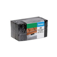 25 Tampons Isolation Lambourde SPAX Haut 8 mm - Résistants et Faciles à Poser - Isolation et Protection Bois - D-Work