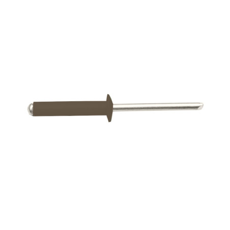 500 Rivets Aveugles Aluminium/Acier 3.2x8 mm - RAL8024, Résistants et Fiables - D-Work