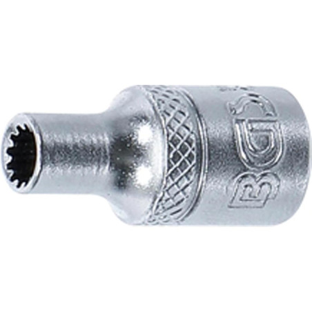 Douille pour Clé Gear Lock 6,3 mm (1/4 ) - 4 mm - Acier Résistant - Précision et Fiabilité - BGS