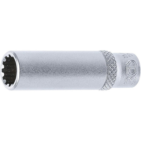 Douille pour Clé Gear Lock Longue 6,3 mm (1/4\ ) - 9 mm - Précision et Durabilité - BGS
