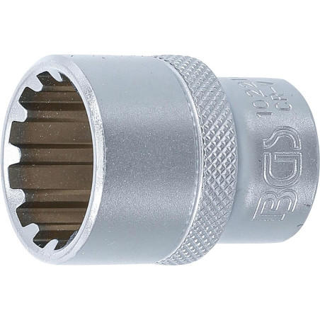 Douille pour Clé Gear Lock 12,5 mm (1/2 ) - 9 mm - Acier Résistant - Prise Sûre et Durable - BGS