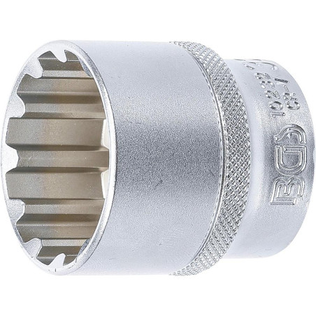Douille pour Clé Gear Lock 12,5 mm (1/2 ) - 32 mm - Acier Résistant - Prise Sécurisée et Durable - BGS