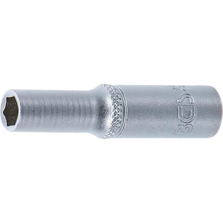 Douille Six Pans Longue 6,3 mm (1/4 ) - 6 mm - - Précision et Durabilité - BGS