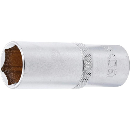 Douille Longue Six Pans 12,5 mm (1/2 ) - 21 mm - Acier Résistant - Prise Sûre et Durable - BGS