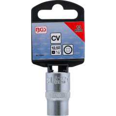 Douille pour Clé Douze Pans 12,5 mm (1/2) - Précision et Robustesse, Chrome-Vanadium - D-Work