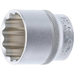 Douille pour Clé Douze Pans 12,5 mm (1/2) - Précision et Robustesse, Chrome-Vanadium - D-Work