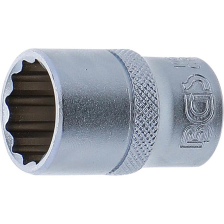Douille pour Clé Douze Pans 12,5 mm (1/2) - 18 mm - Usage Professionnel - Acier Résistant - D-Work
