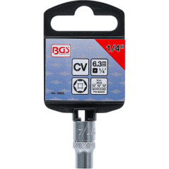 Douille pour Clé Six Pans 6,3 mm (1/4) - Acier, Compacte et Précise, Zones Difficiles - D-Work