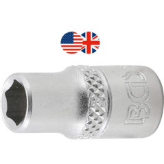 Douille pour Clé Six Pans 6,3 mm (1/4 ) - Acier, Compacte et Précise - BGS
