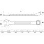 Clé Mixte 25 mm - Acier, Résistante et Pratique - - BGS
