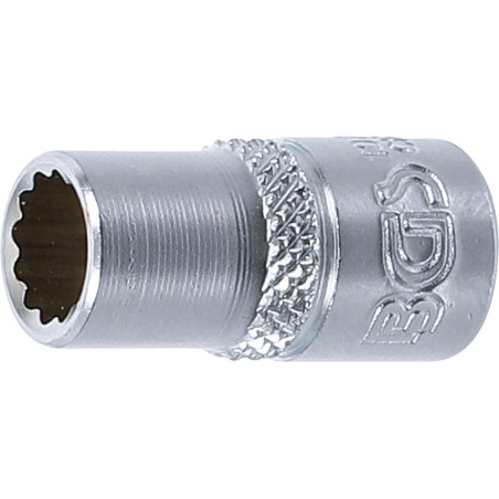 Douille pour Clé Douze Pans 6,3 mm (1/4 ) - 7 mm - Acier Résistant - Précision et Durabilité - BGS