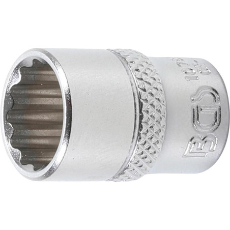 Douille pour Clé 6,3 mm (1/4) 12 mm - Douze Pans - Précision et Robustesse, Chrome-Vanadium - D-Work