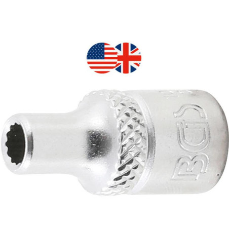 Douille pour Clé Douze Pans 6,3 mm (1/4 ) - Acier, Précision et Durabilité - - BGS