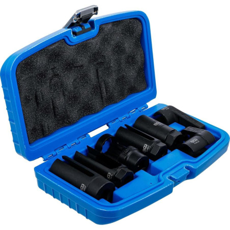 Jeu de Douilles Spéciale pour Sonde Lambda - 7 pcs - Acier Résistant - Entretien et Réparation Faciles - D-Work