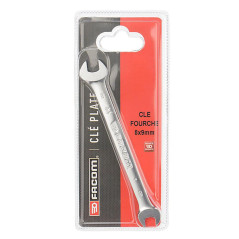 Clé Plate 8x9 mm - Acier, Usage Polyvalent - BGS