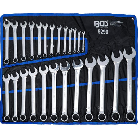 Jeu de Clés Mixtes 6-32 mm - 25 pcs - Acier Résistant et Précision Professionnelle - D-Work