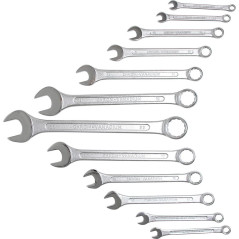 Jeu de Clés Mixtes 6-22 mm - 12 pcs - Acier Résistant et Précision d Usage, Pro - D-Work