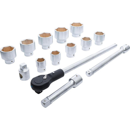 Coffret de Douilles 25 mm (1) 15 pcs - Acier Résistant - Outil Complet et Durable, Pro - D-Work