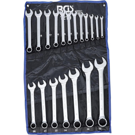 Jeu de Clés Mixtes 8-32 mm - 19 pcs - Acier Résistant et Précision Professionnelle - D-Work