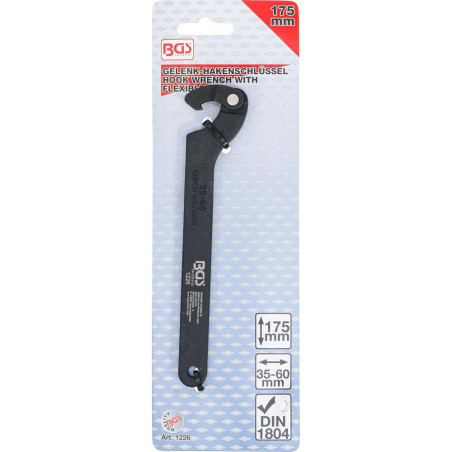 Clé à Ergots Articulée 23,7 cm - Acier, Précision et Maniabilité - BGS
