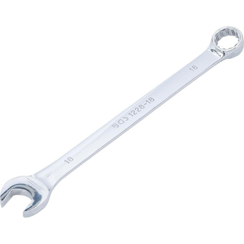 Clé Mixte Extra Longue 18 mm - Acier Résistant - Précision et Confort d Utilisation - BGS