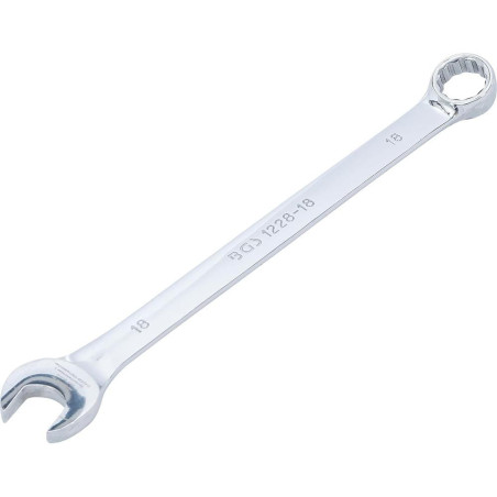 Clé Mixte Extra Longue 18 mm - Précision et Confort d Utilisation, Zones Difficiles, Acier Résistant - D-Work