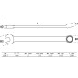 Clé Mixte Extra Longue 7 mm - Acier Résistant - Précision et Durabilité - BGS