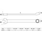 Clé Mixte Extra Longue 9 mm - Acier Résistant - Précision et Durabilité - BGS