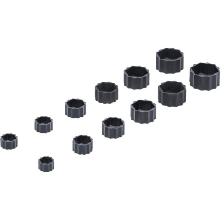 Jeu d Extracteurs de Vis et Écrous Métriques 12 pcs - Acier Résistant - Dévissage Facile et Rapide - D-Work