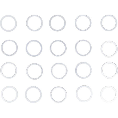 Assortiment de Joints d Étanchéité 20 Pièces Ø15/18,5 mm - - Étanchéité Fiable et Pratique - BGS