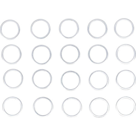 Assortiment de Joints d Étanchéité 20 Pièces Ø17/20,5 mm - - Étanchéité Fiable et Pratique - BGS