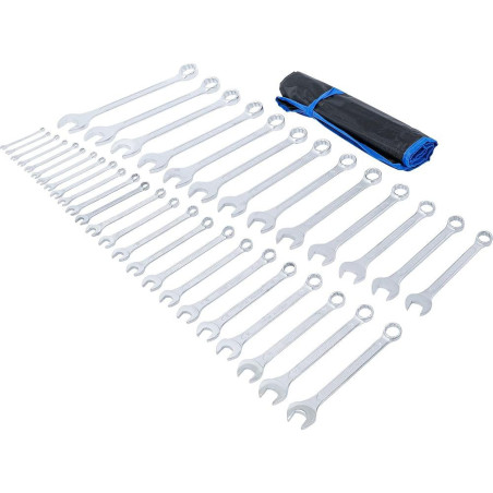 Jeu de Clés Mixtes 6-32 mm - 37 pcs - Acier Résistant et Précision Professionnelle - D-Work