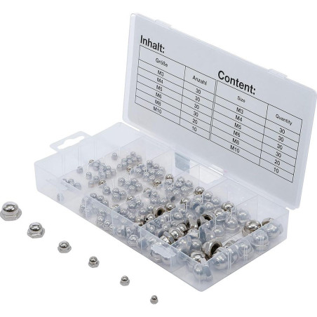 Assortiment de Rivets Pop 150 Pièces - Acier, Ø3.2 à 4.8 mm - Fixation Solide et Polyvalente - BGS