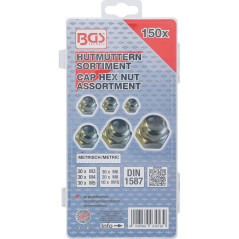Assortiment de Rivets Pop 150 Pièces - Acier, Ø3.2 à 4.8 mm - Fixation Solide et Polyvalente - BGS