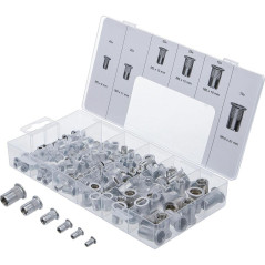 Assortiment d Écrous Rivets Aluminium 150 Pièces - Léger et Résistant - - BGS