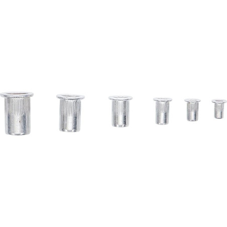 Assortiment d Écrous Rivets Aluminium 150 Pièces - Léger et Résistant - - BGS