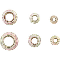 Assortiment d Écrous Rivets Acier Galvanisé - 150 Pièces - Résistants et Durables - BGS