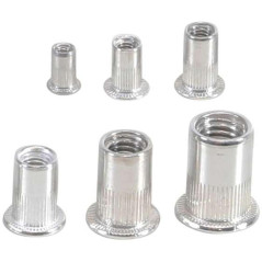 Assortiment d Écrous Rivets Acier Galvanisé - 150 Pièces - Résistants et Durables - BGS