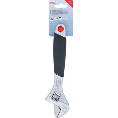 Clé à Molette avec Poignée Plastique - Ouverture Max 30 mm - Prise Ferme et Confort d Utilisation - - BGS