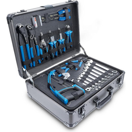 Caisse à Outils 149 pcs - 46 x 17.8 x 53.1 cm - Ensemble Complet et Robuste, Plastique, Pro - D-Work
