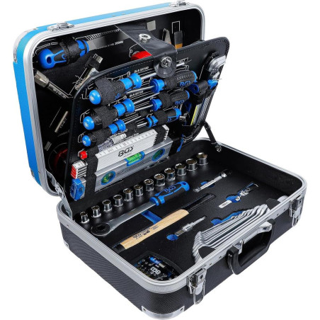 Caisse à Outils Sanitaire 95 Pièces - Dimensions 48x38x18 cm - Matériel Complet et Résistant - BGS