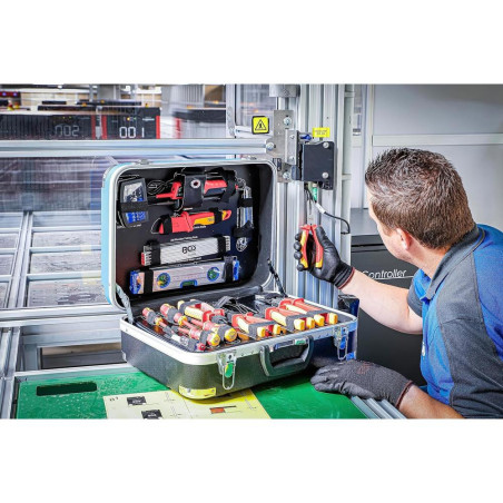 Caisse à Outils pour Électricien 118 pcs - Robuste et Complète - Acier, Pro - D-Work