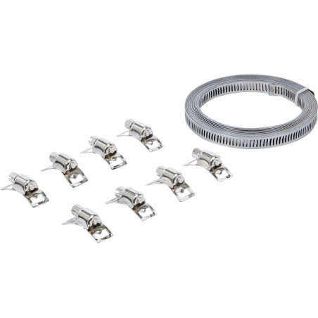 Jeu de Colliers de Serrage Sans Fin 3 m - Acier, Résistants et Ajustables - BGS