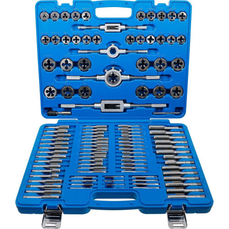 Jeu de Tarauds M2-M18 - 110 Pièces - Acier, Précision et Durabilité - BGS