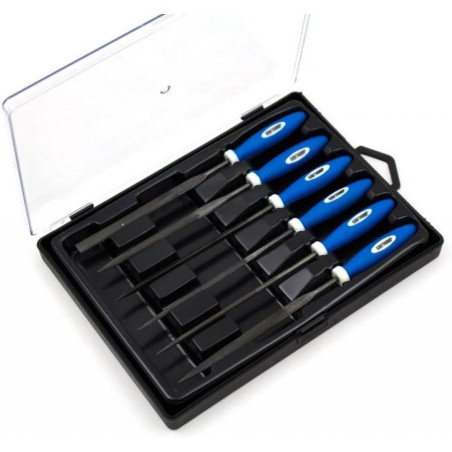 Jeu de Limes Aiguilles 6 pcs 140 mm - Acier, Précision et Durabilité - D-Work