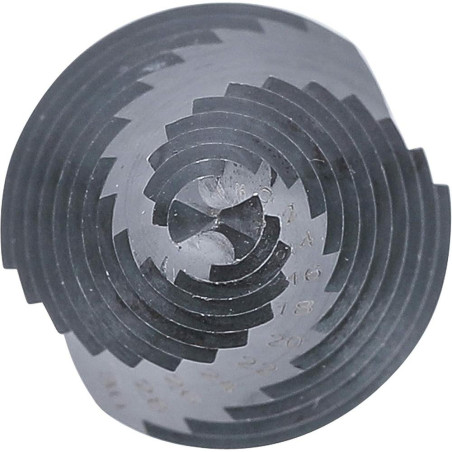 Foret Étagé 6-30 mm - Acier, Polyvalent et Précis - BGS