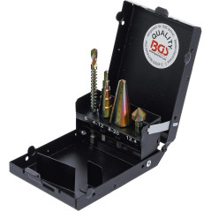 Jeu de Forets Multi-Usage HSS-G 4 Pièces - Acier Rapide, Polyvalent et Précis - BGS